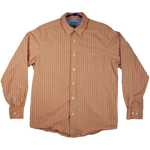 Eddie-Bauer Mens Orange-LS Plaids-Checks